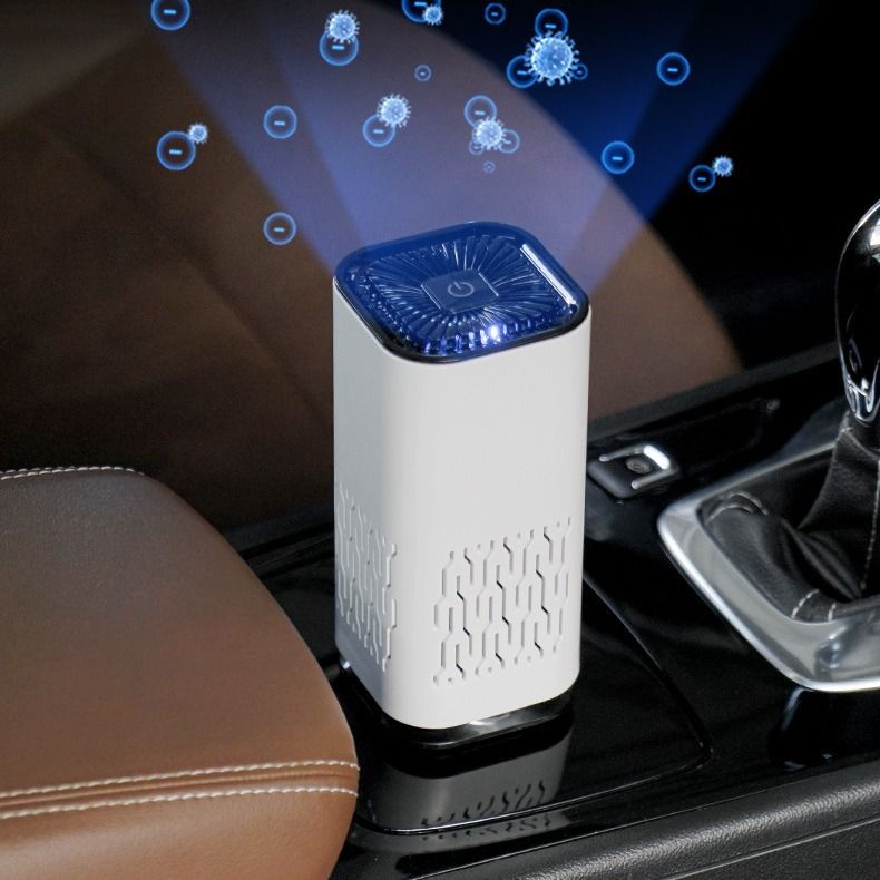 Intelligent on-board negative ion purifier USB smoke and dust removal indoor purifier