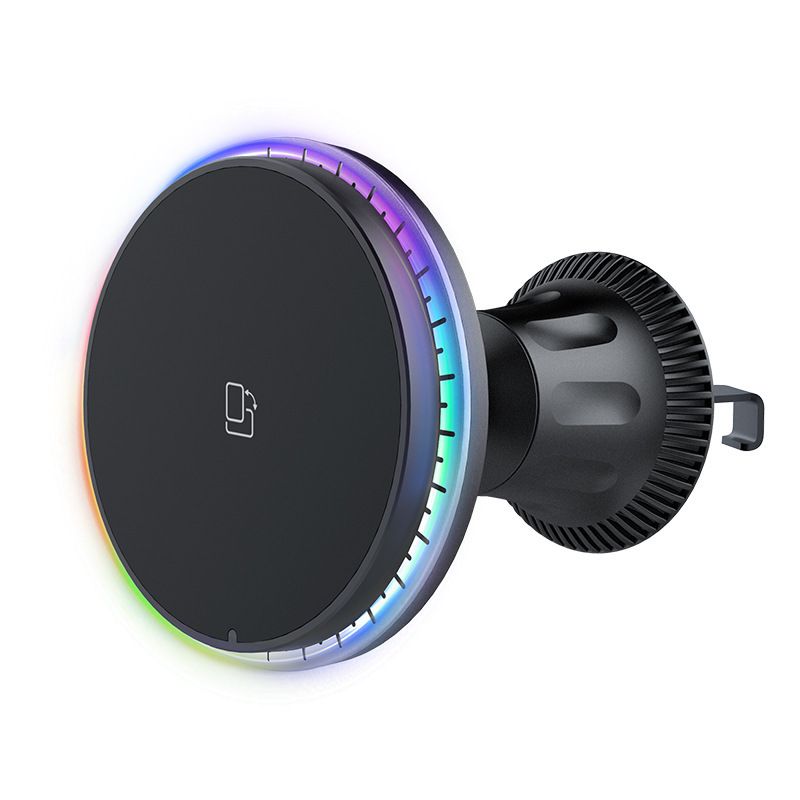 20W magnetic mobile phone holder charger Magsafe suitable for Apple mobile phone car wireless charger wholesale