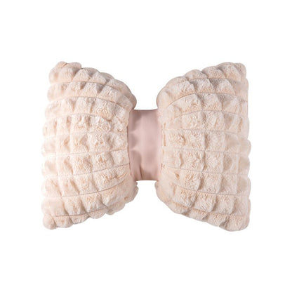 Car headrest neck pillow puff waist pillow cute universal car seat waist back cushion a pair of pillows for girls