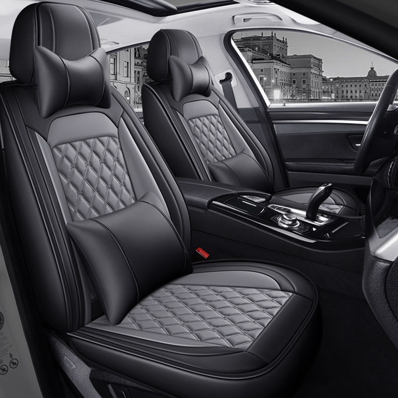 Foreign trade full leather diamond car seat cover four seasons five seat covers
