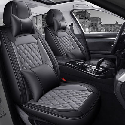 Foreign trade full leather diamond car seat cover four seasons five seat covers