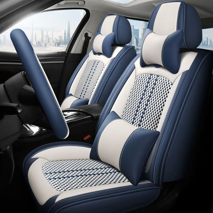 Car seat cushion leather seat cover seat cushion full package four seasons 24 new car seat cover