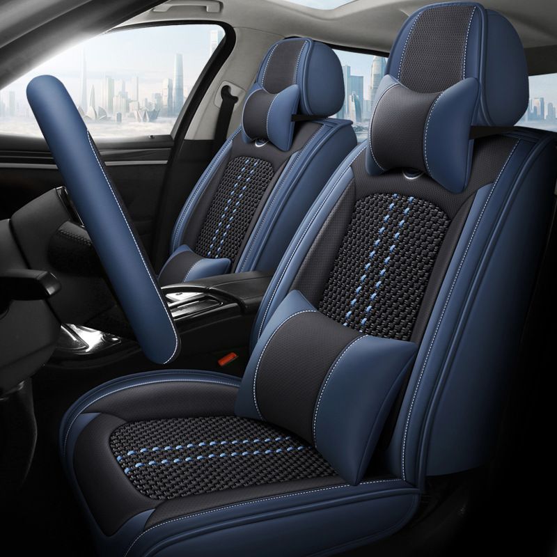 Car seat cushion leather seat cover seat cushion full package four seasons 24 new car seat cover