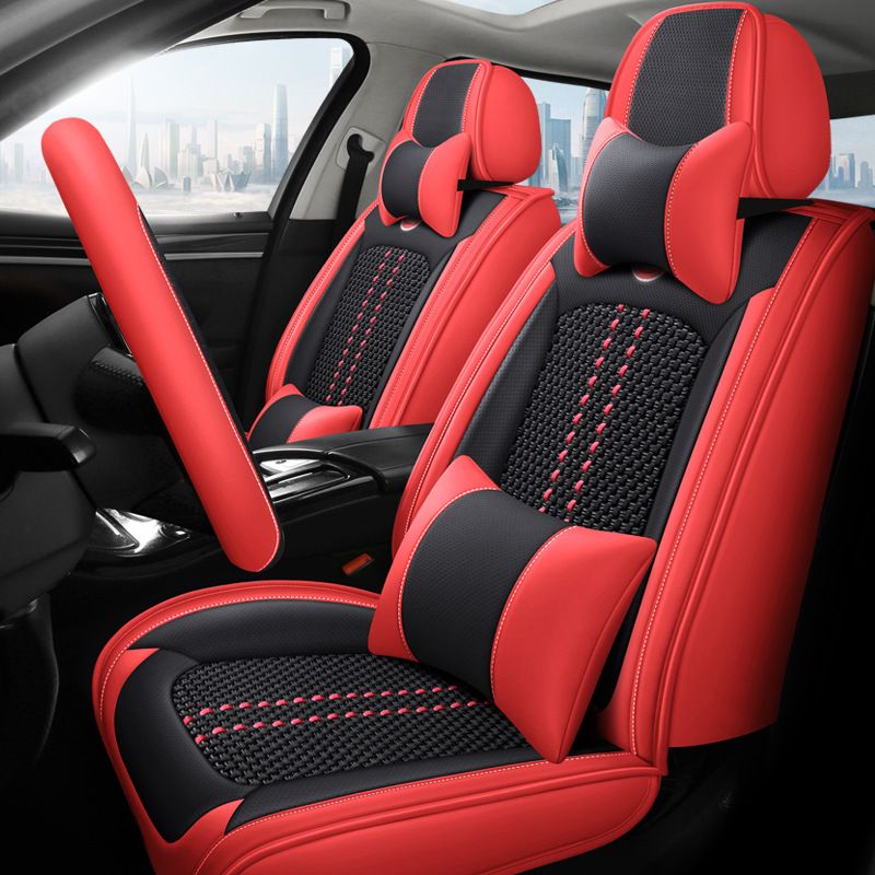 Car seat cushion leather seat cover seat cushion full package four seasons 24 new car seat cover