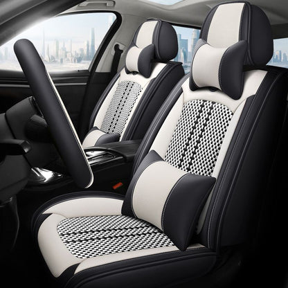 Car seat cushion leather seat cover seat cushion full package four seasons 24 new car seat cover