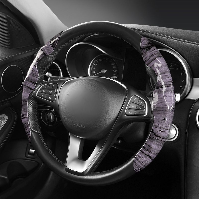 Sweat-absorbing, anti-slip and wear-resistant car steering wheel cover. Elegant maple wood handle cover for all seasons