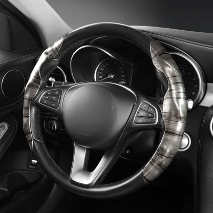 Sweat-absorbing, anti-slip and wear-resistant car steering wheel cover. Elegant maple wood handle cover for all seasons