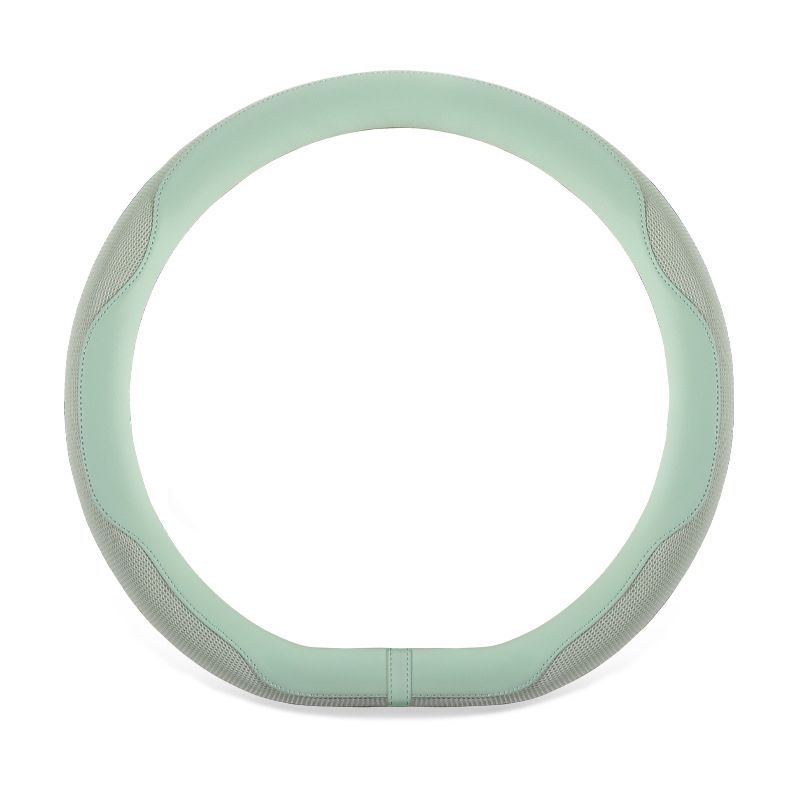 Ultra-thin summer D-shaped sweat-absorbing and anti-slip steering wheel cover for men and women