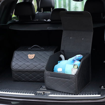 Custom car storage box Oxford cloth car storage box large trunk folding organizer storage box