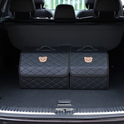Custom car storage box Oxford cloth car storage box large trunk folding organizer storage box