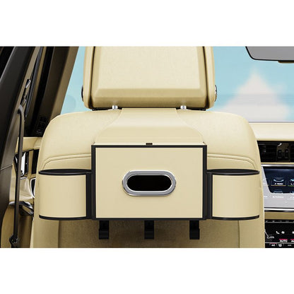 Car seat back storage box multi-functional storage bag storage box rear drainage cup car paper towel box rack