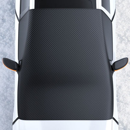 The car half hood is a universal sun protection, rainproof, heat insulation and shading cover for all seasons. It is also a thickened shading cover for the front part of the body