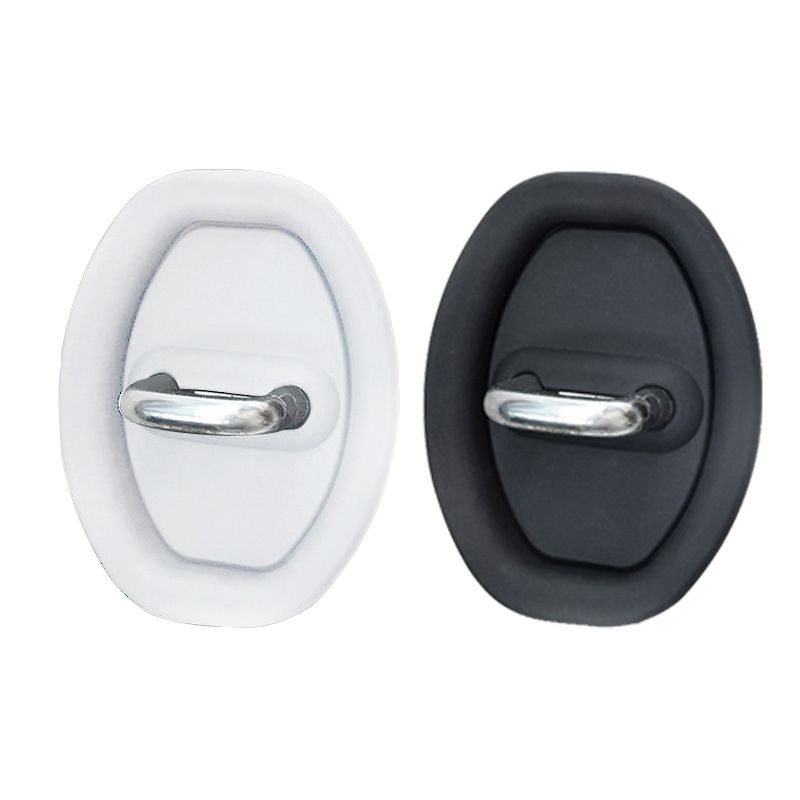 Car door shock absorption silicone gasket anti-rust cover car door lock catch protection cushion shock absorption buffer gasket door closing silent patch