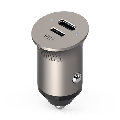 Car charger fast charge 60w fast charge head suitable for Huawei/Apple mobile phone car cigarette lighter adapter charger