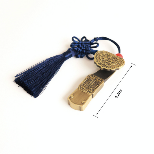 Chinese style 16g retro window decoration copper coins Ruyi USB flash drive
